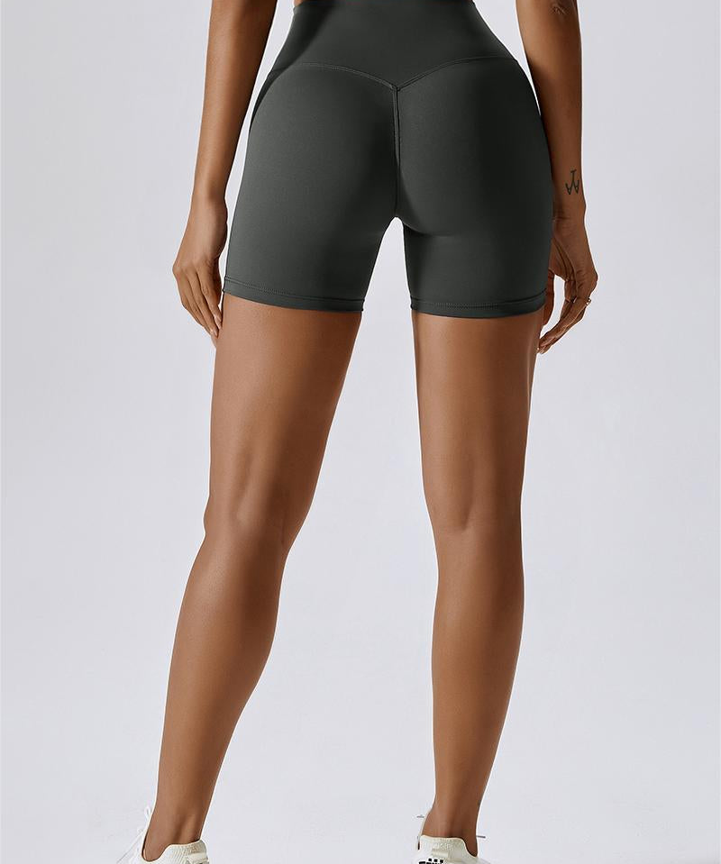High Waist Seam Free Shorts by bornfocus