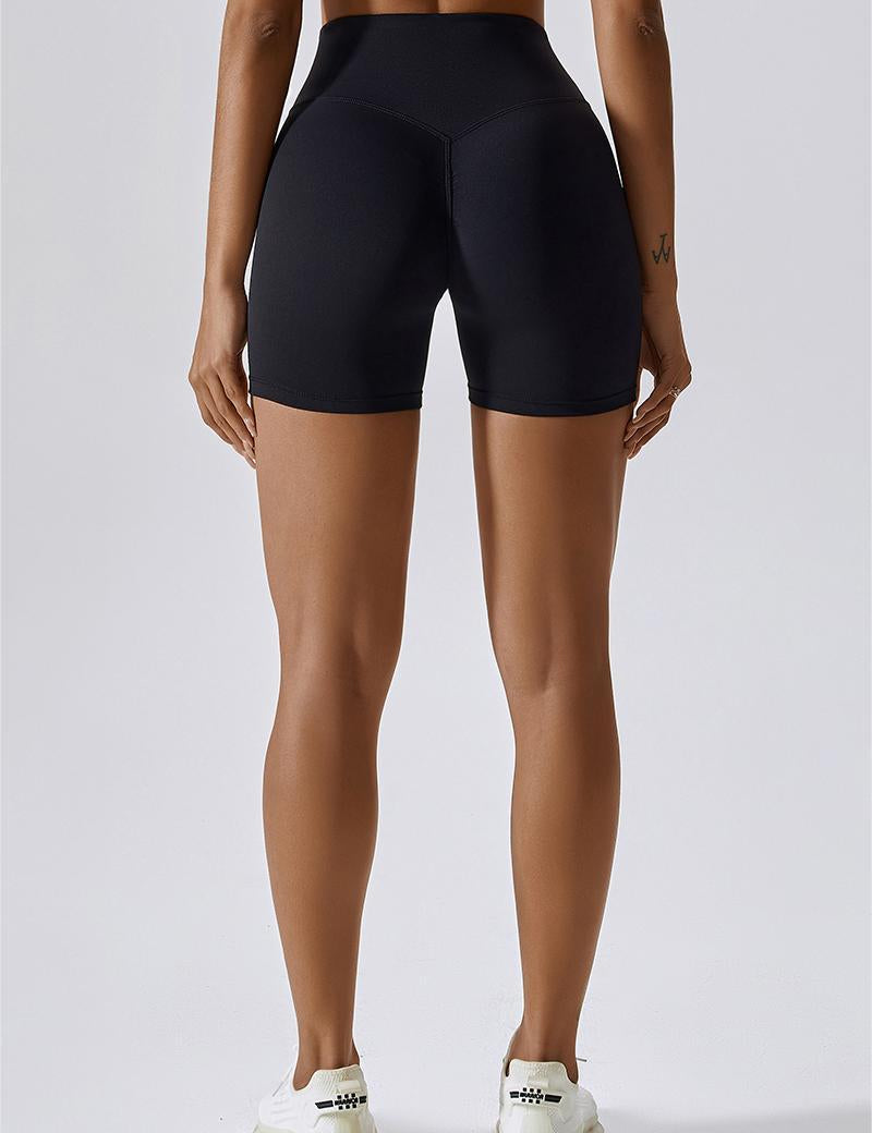 High Waist Seam Free Shorts by bornfocus