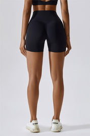 High Waist Seam Free Shorts by bornfocus