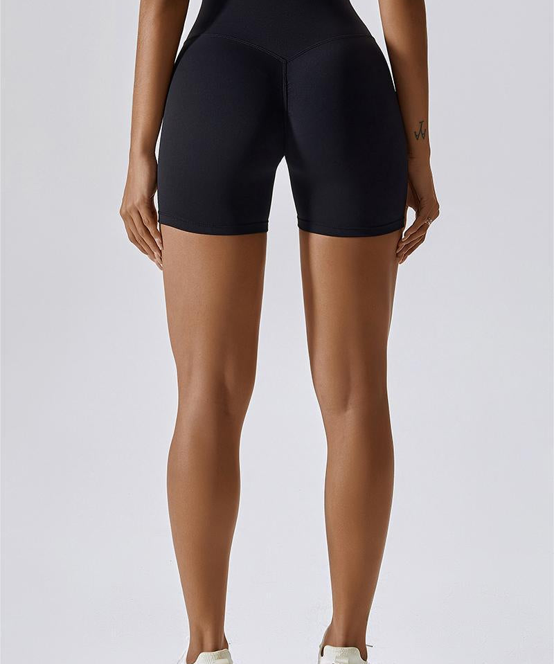 High Waist Seam Free Shorts by bornfocus