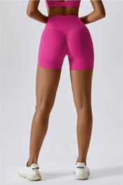 High Waist Seam Free Shorts by bornfocus