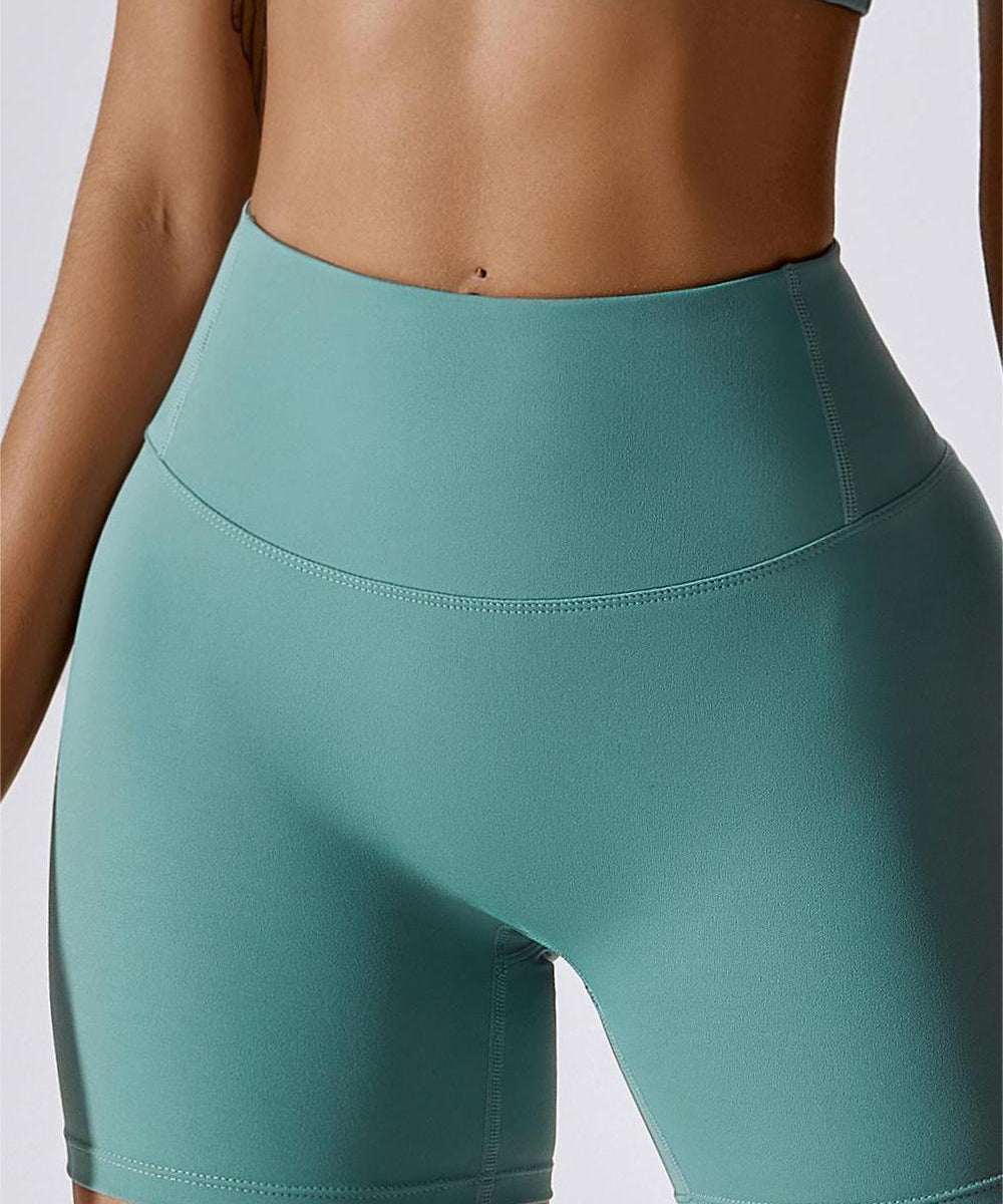 High Waist Seam Free Shorts by bornfocus