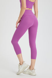 High-Rise Capri Leggings by bornfocus