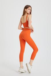 High-Rise Capri Leggings by bornfocus