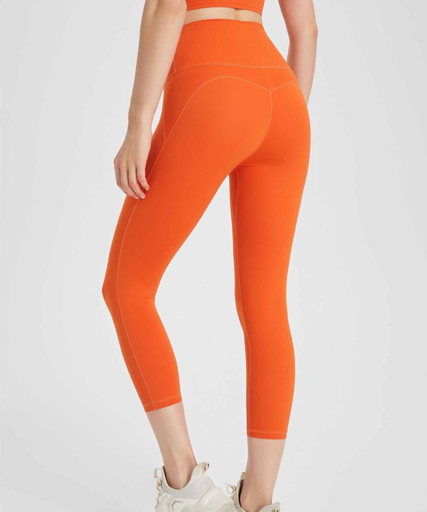 High-Rise Capri Leggings by bornfocus