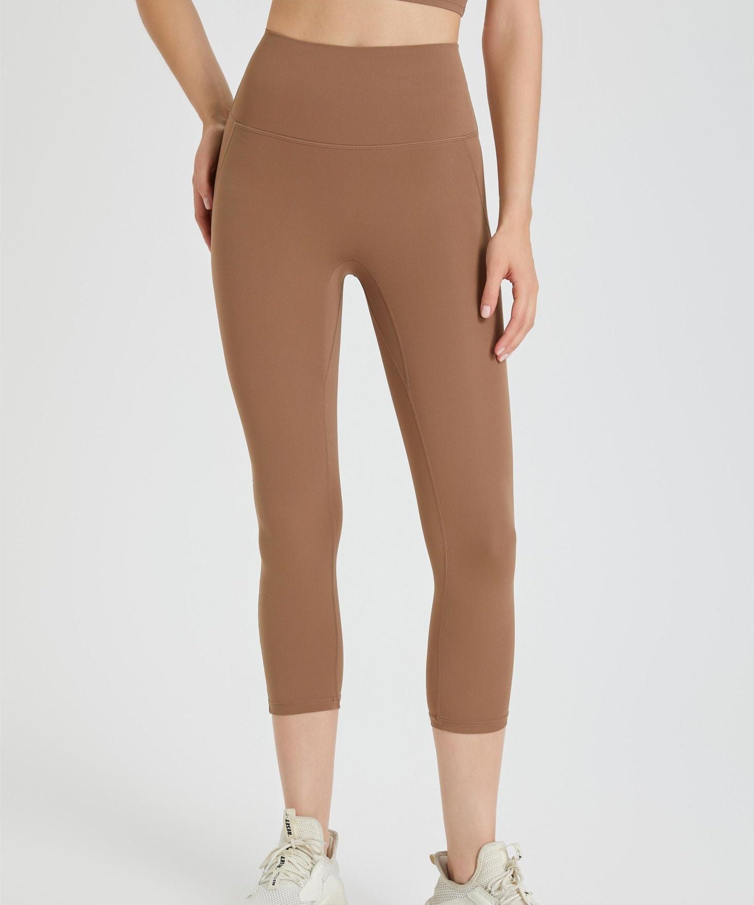 High-Rise Capri Leggings by bornfocus