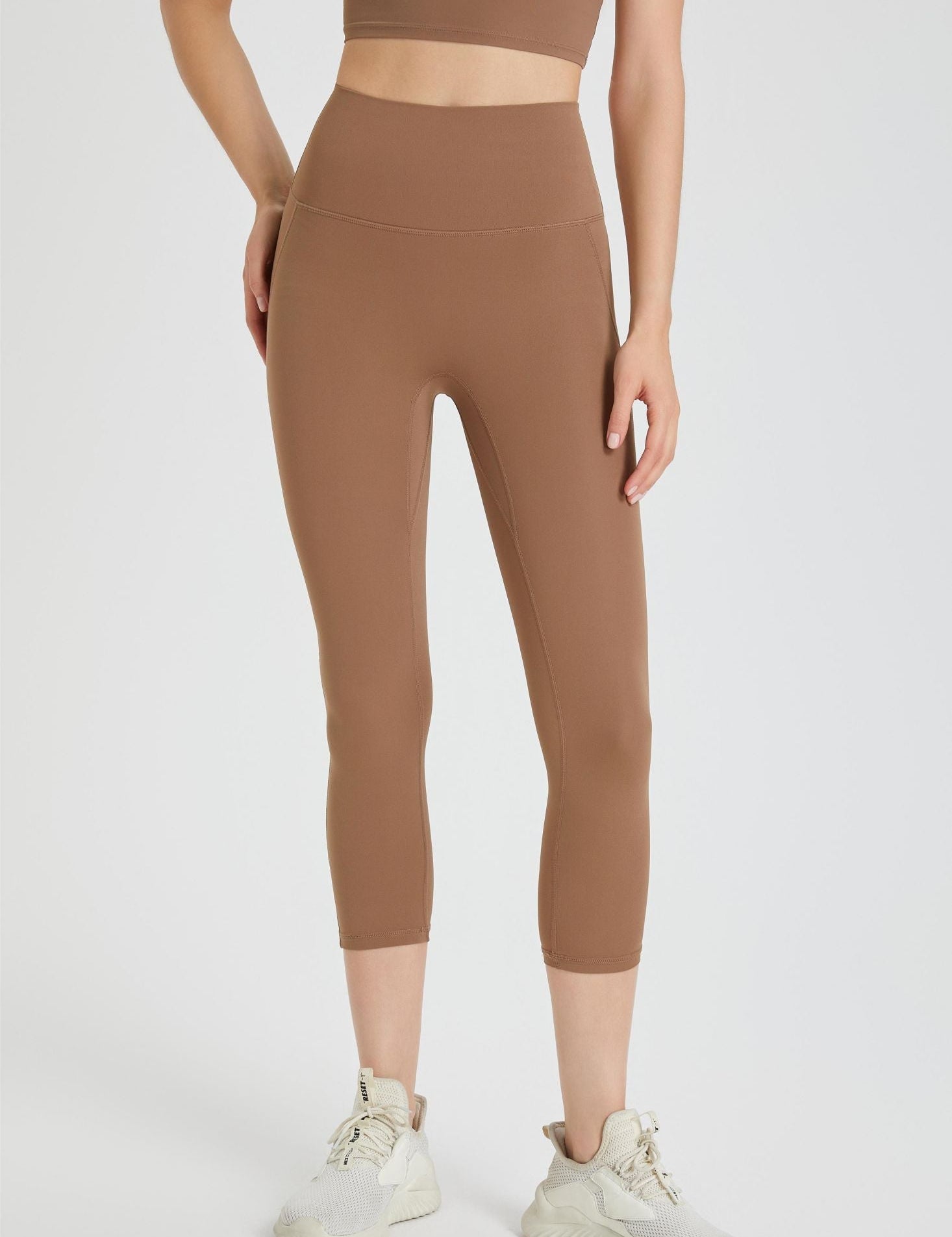 High-Rise Capri Leggings by bornfocus