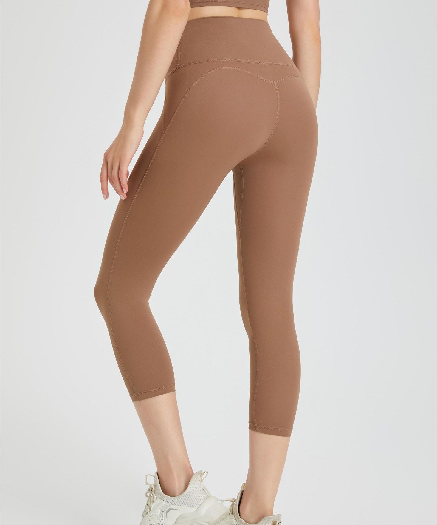 High-Rise Capri Leggings by bornfocus