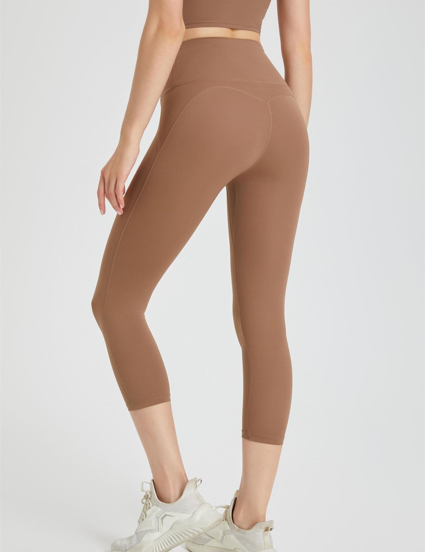 High-Rise Capri Leggings by bornfocus