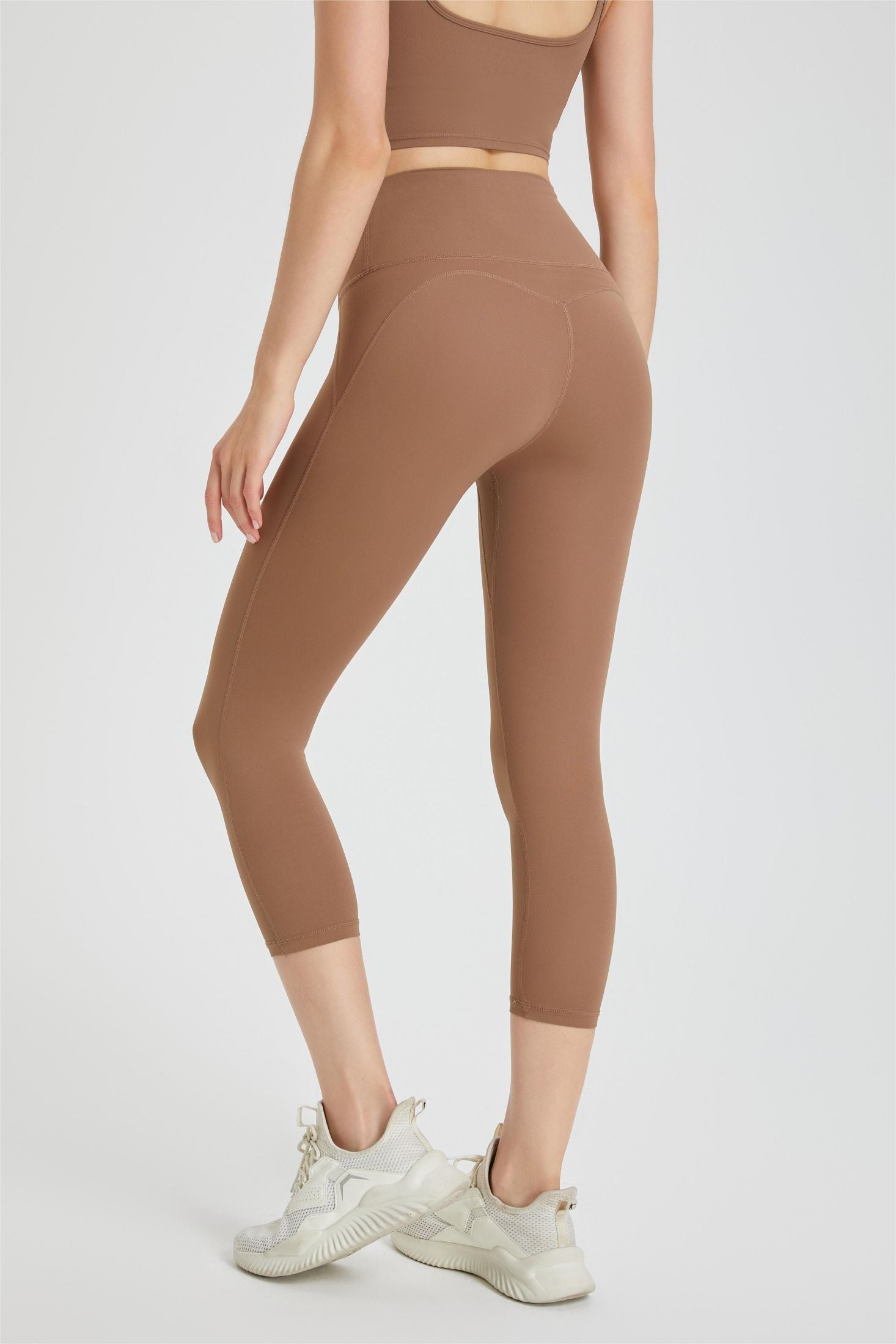 High-Rise Capri Leggings by bornfocus