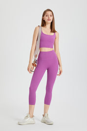 High-Rise Capri Leggings by bornfocus