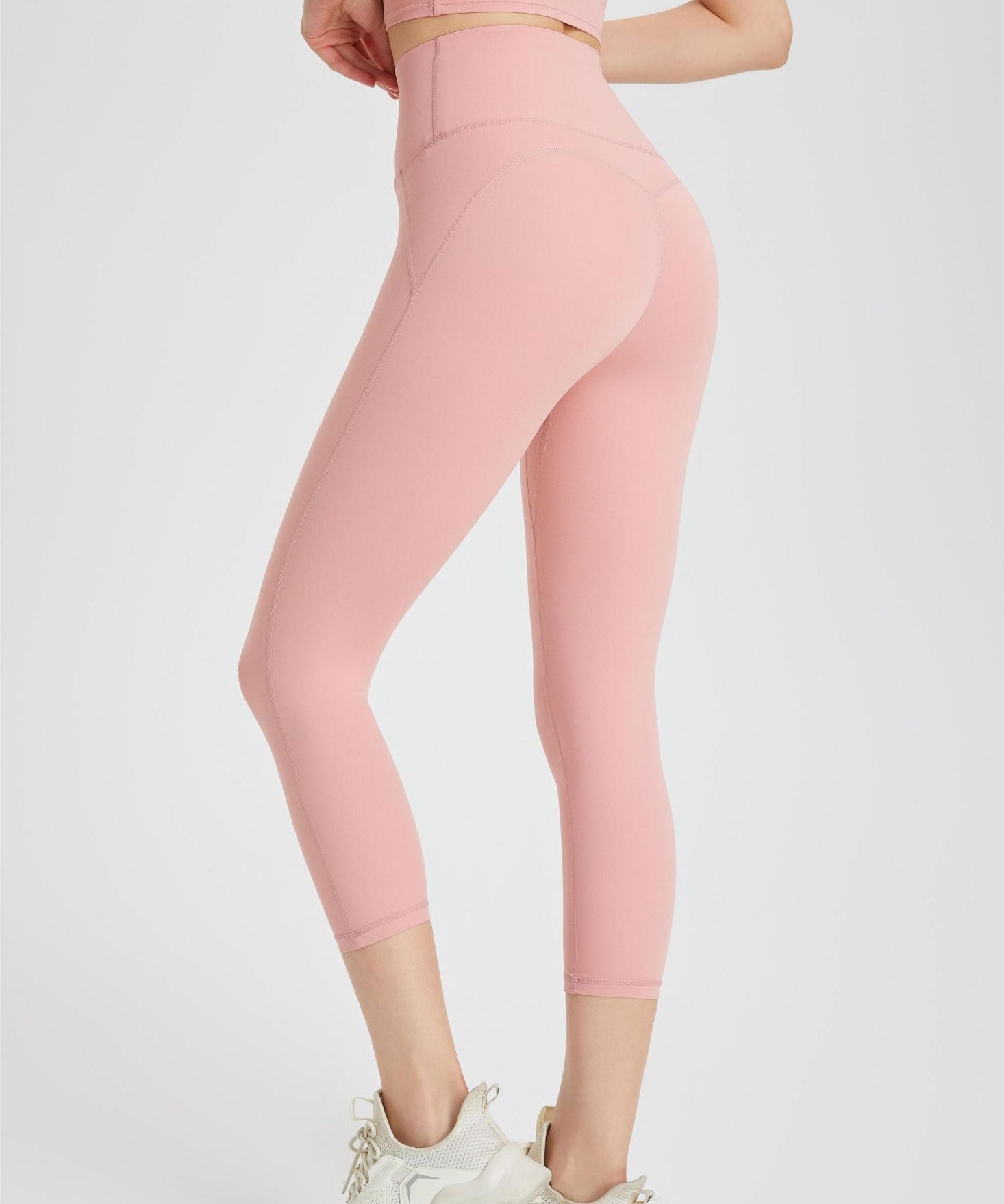 High-Rise Capri Leggings by bornfocus