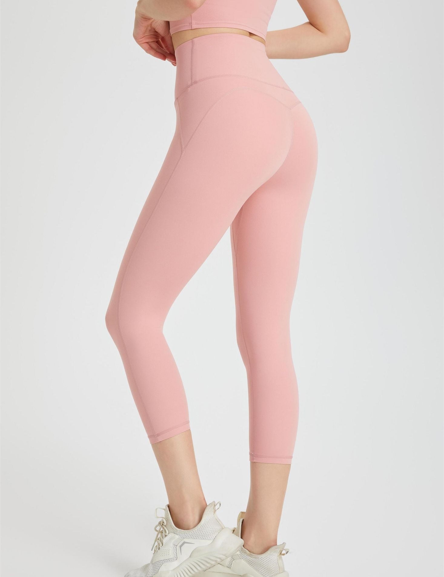 High-Rise Capri Leggings by bornfocus