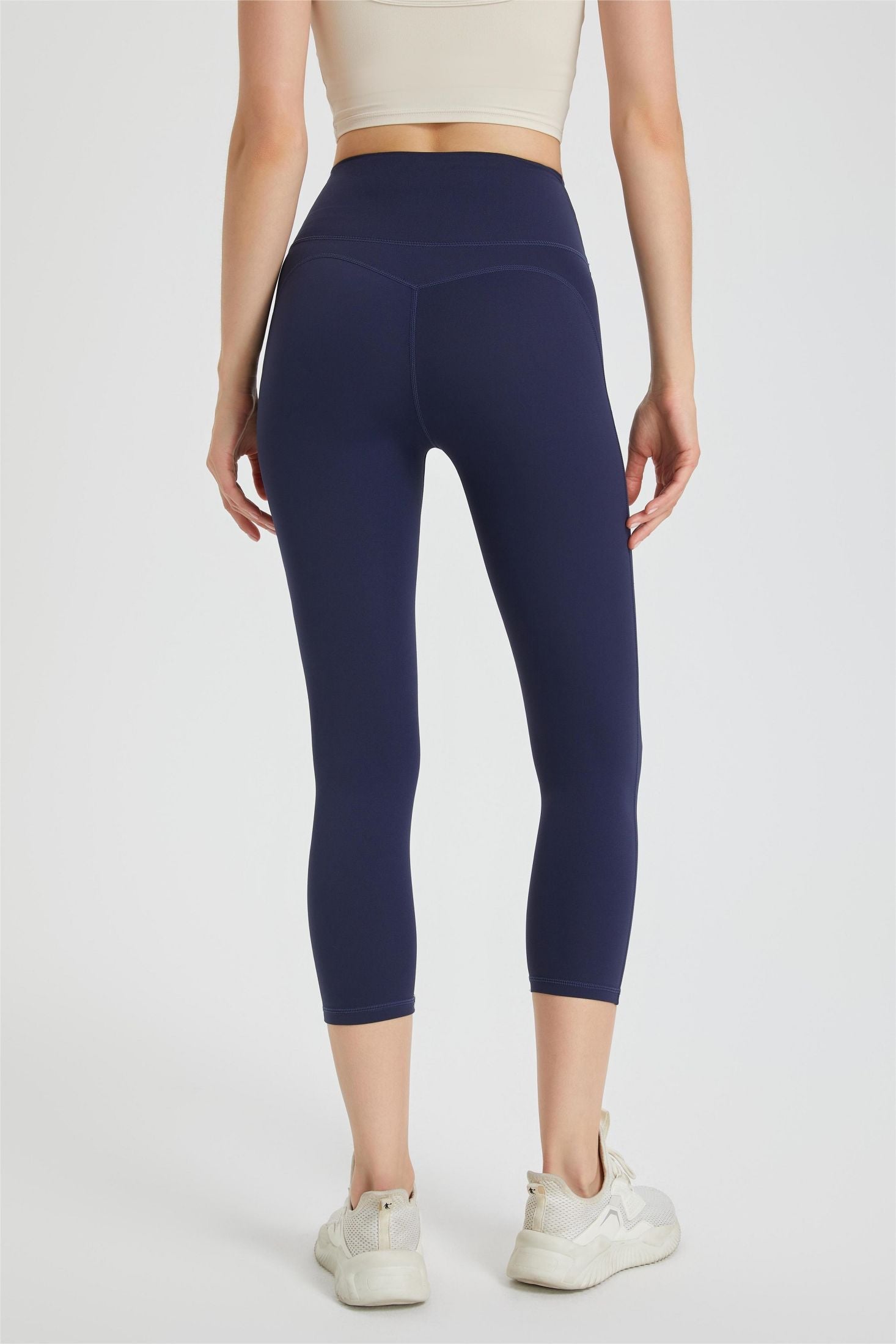 High-Rise Capri Leggings by bornfocus