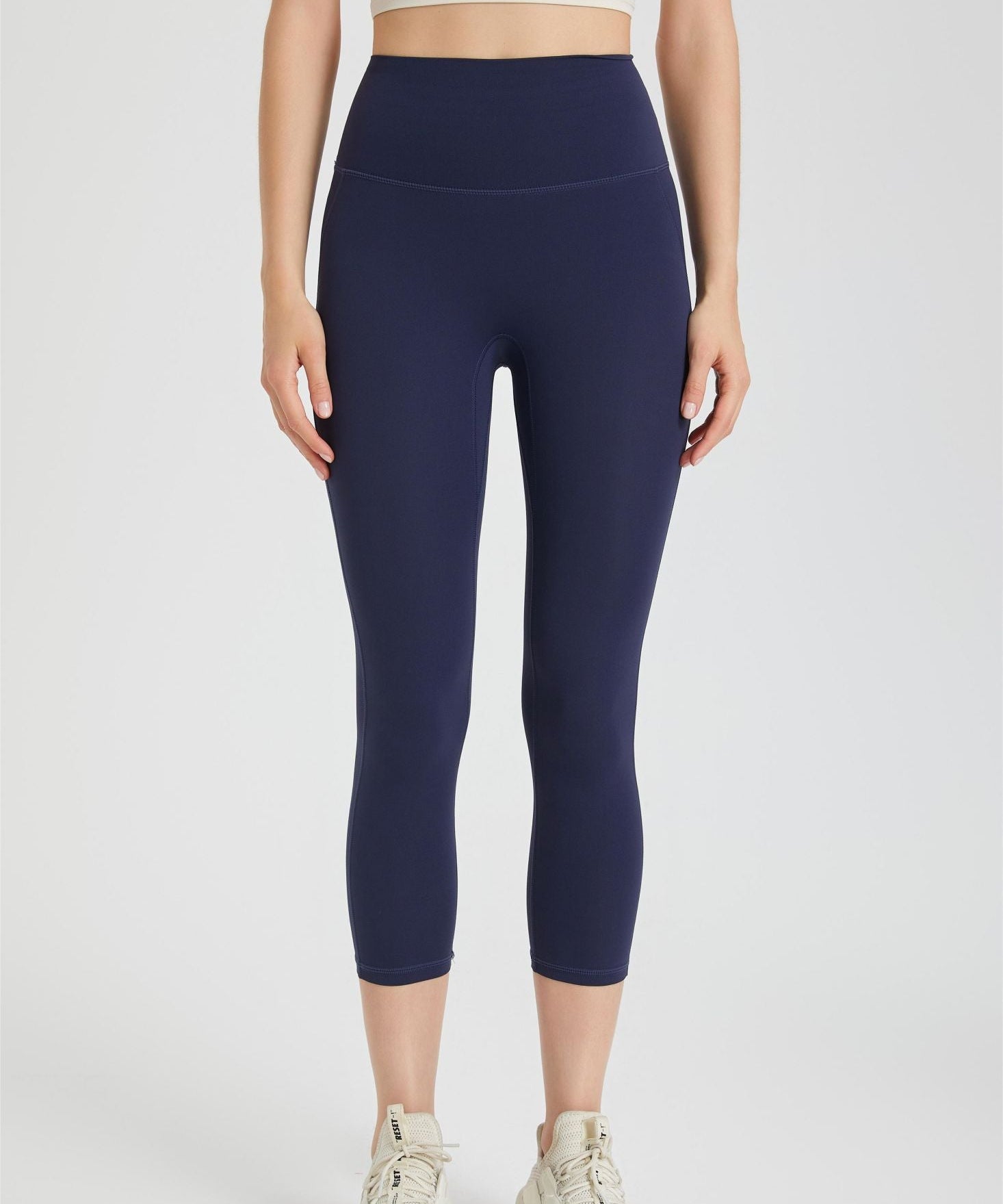 High-Rise Capri Leggings by bornfocus