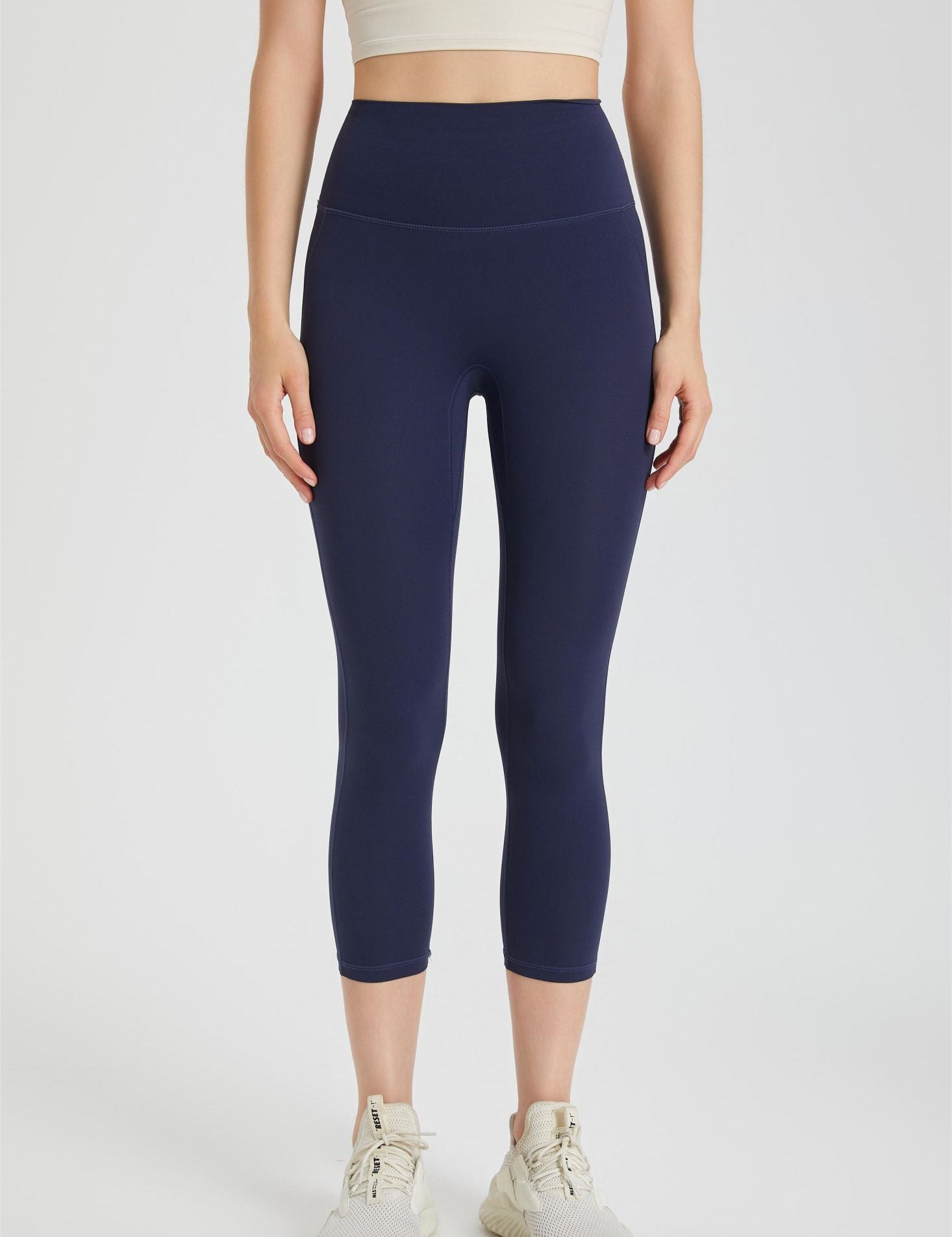 High-Rise Capri Leggings by bornfocus