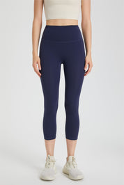 High-Rise Capri Leggings by bornfocus