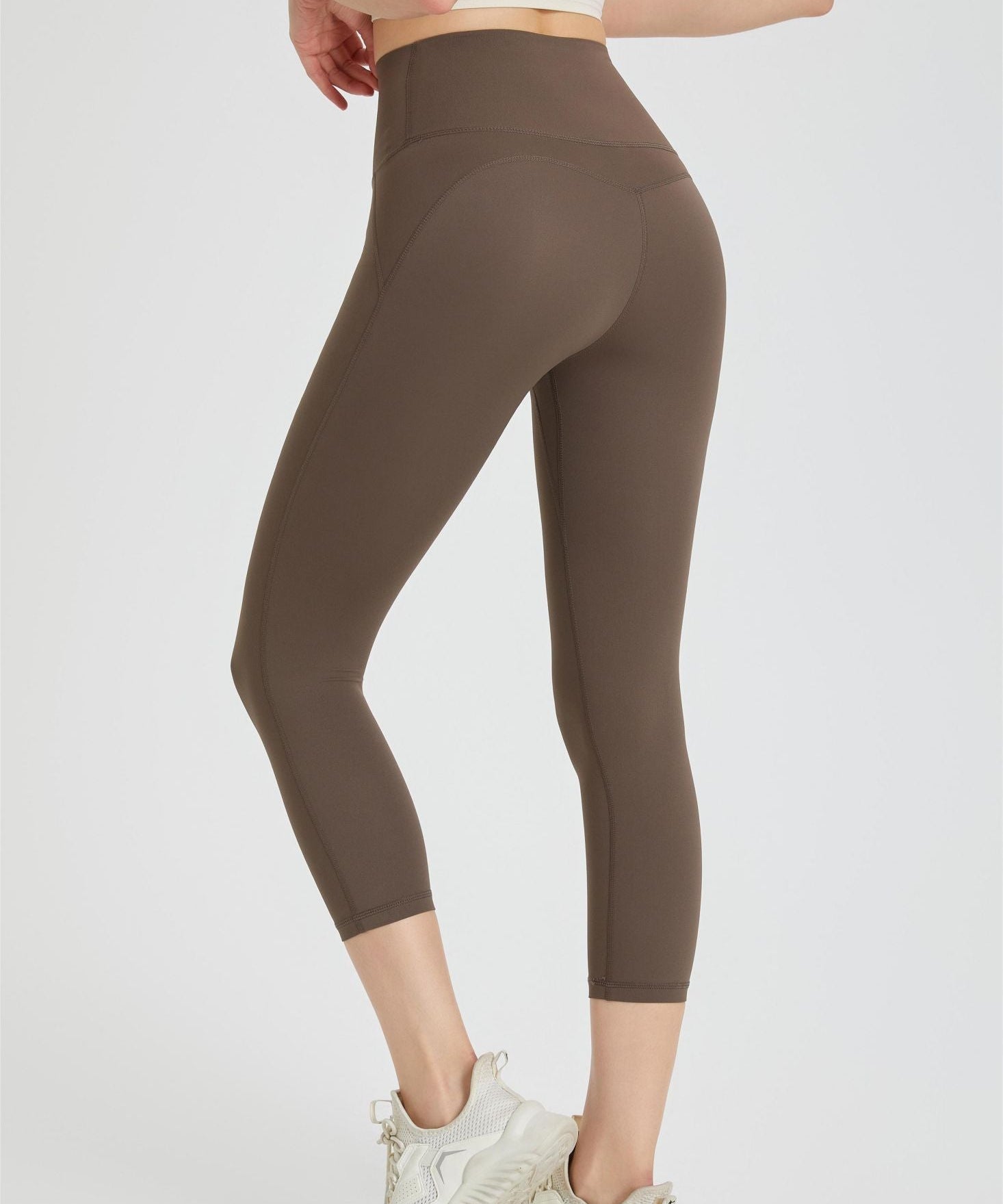 High-Rise Capri Leggings by bornfocus