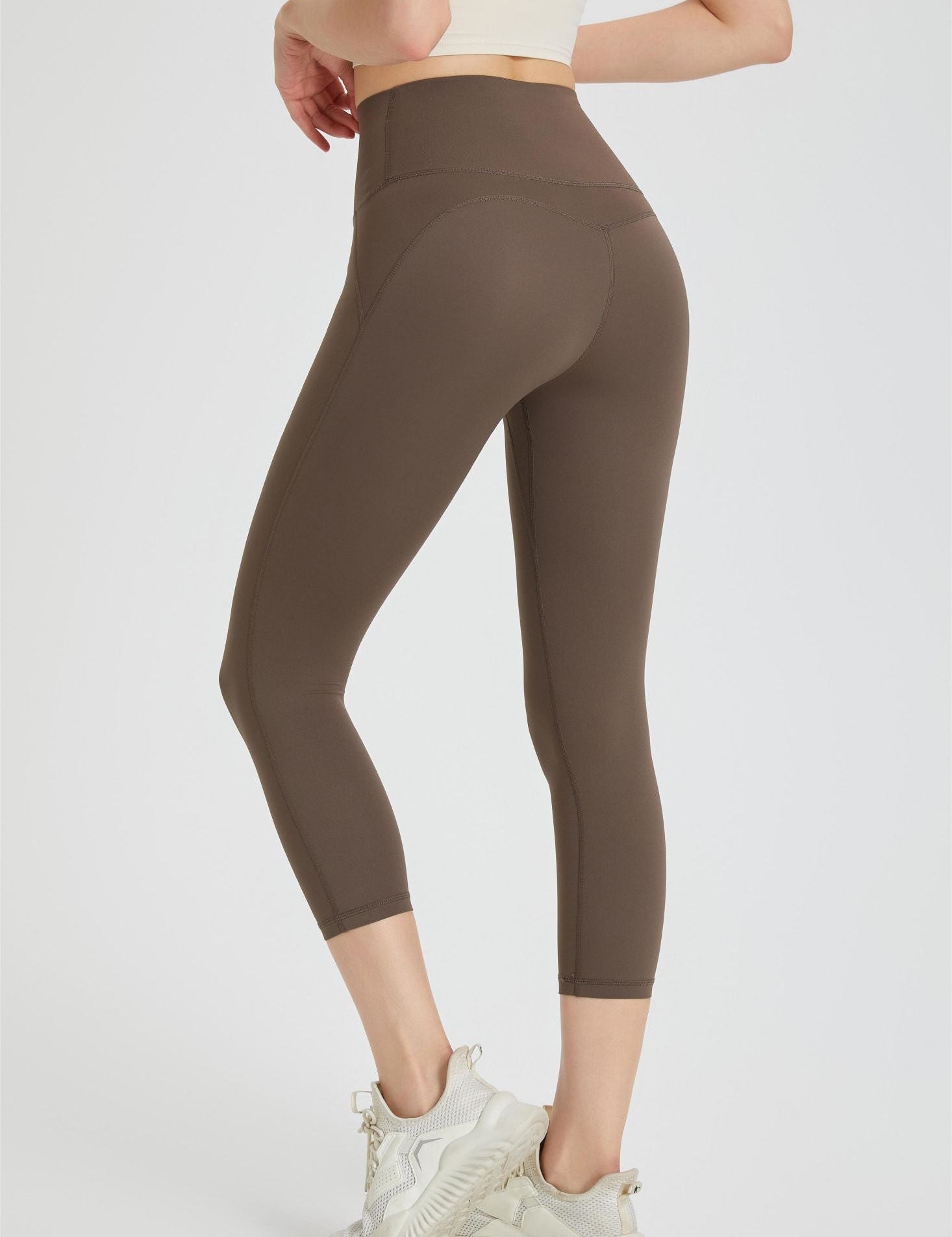 High-Rise Capri Leggings by bornfocus