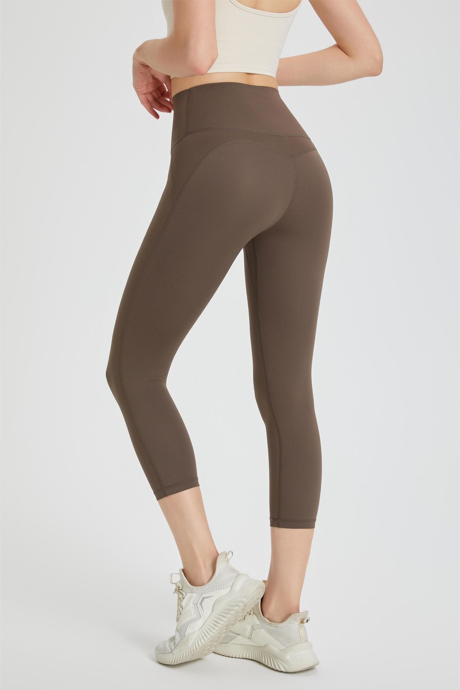 High-Rise Capri Leggings by bornfocus