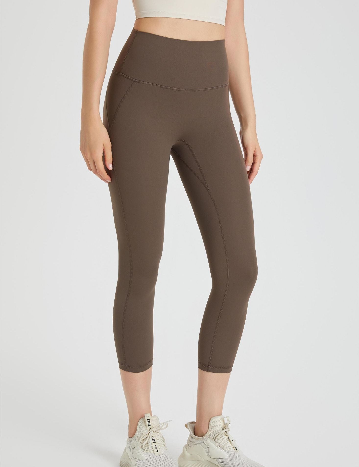 High-Rise Capri Leggings by bornfocus