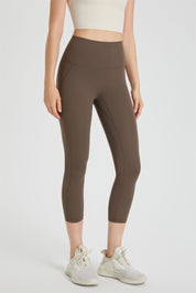 High-Rise Capri Leggings by bornfocus