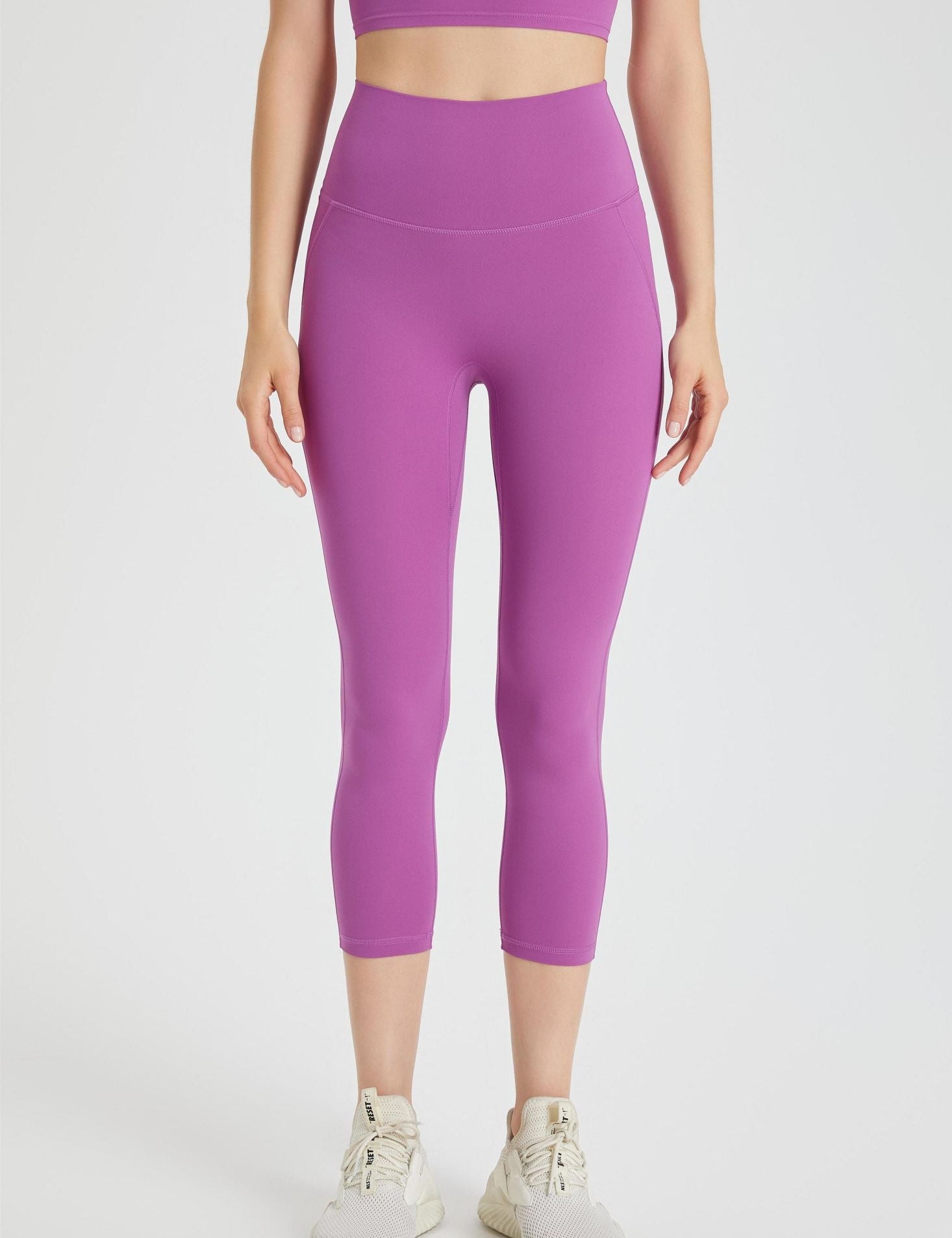 High-Rise Capri Leggings by bornfocus