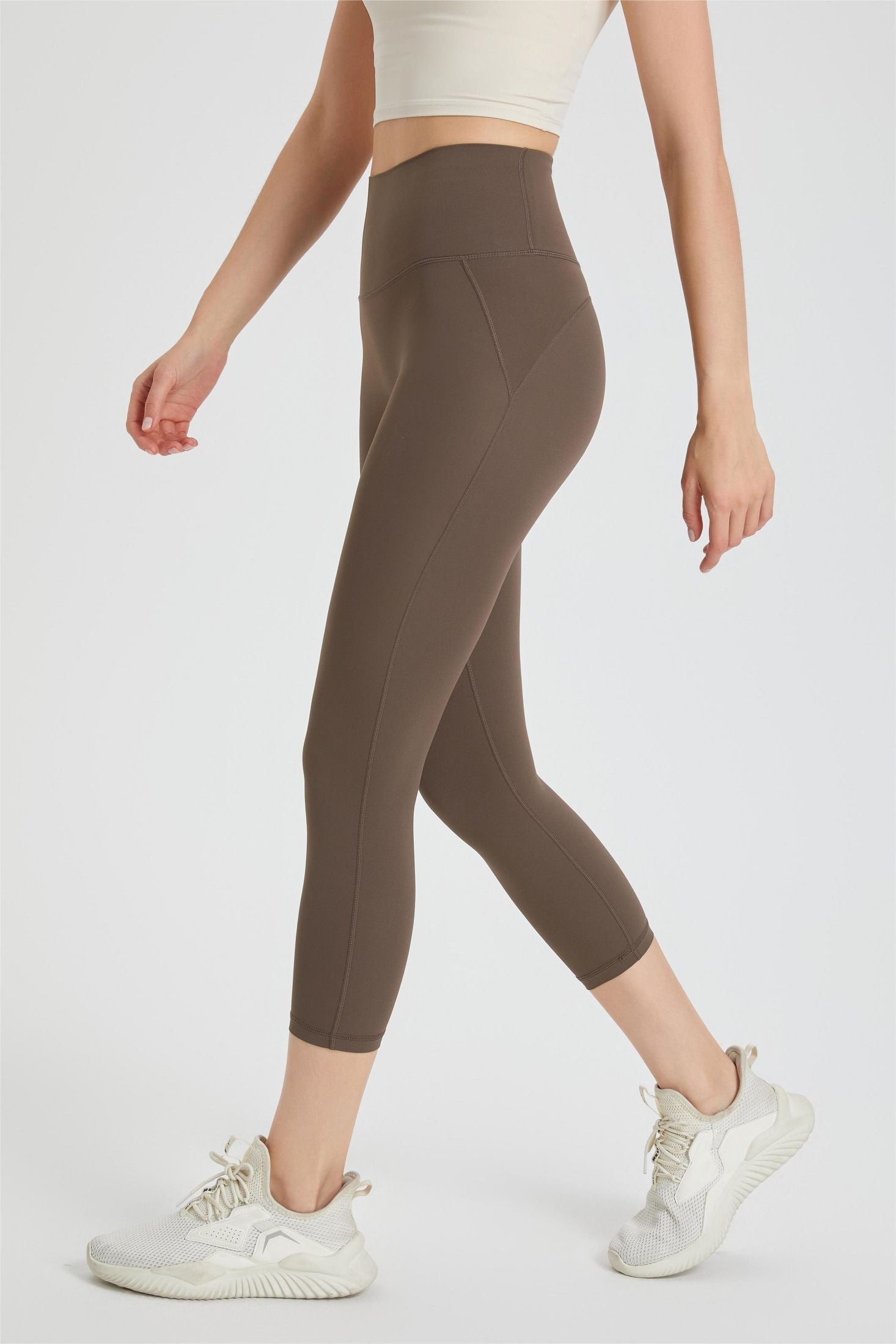 High-Rise Capri Leggings by bornfocus