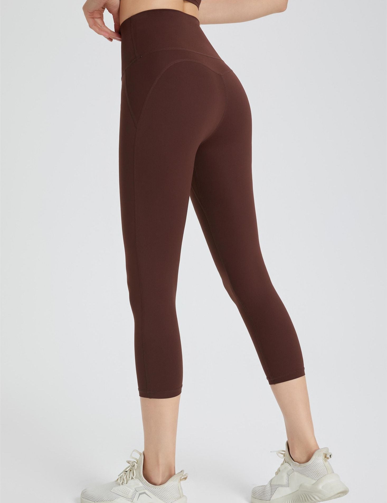 High-Rise Capri Leggings by bornfocus