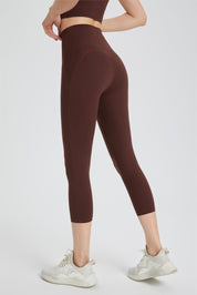 High-Rise Capri Leggings by bornfocus