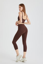 High-Rise Capri Leggings by bornfocus