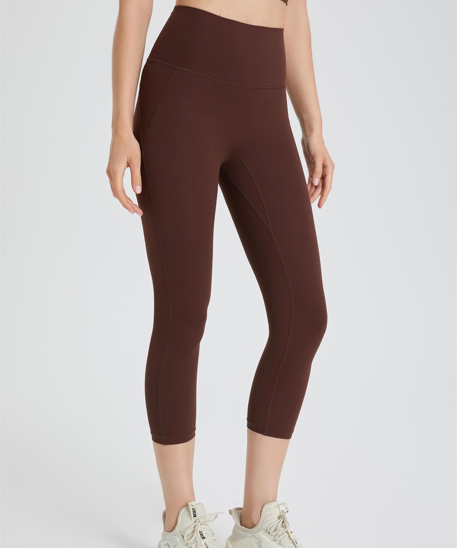 High-Rise Capri Leggings by bornfocus