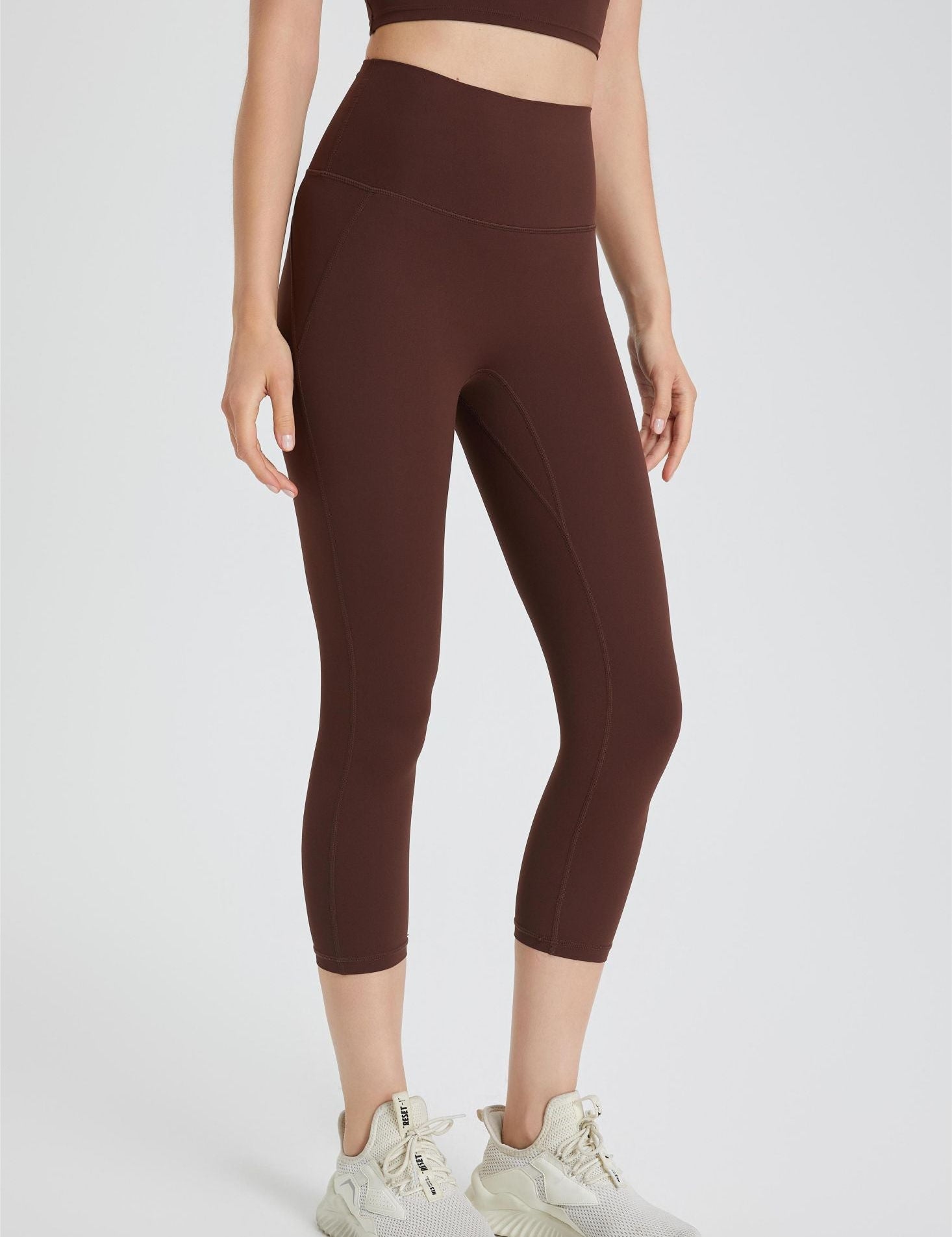 High-Rise Capri Leggings by bornfocus