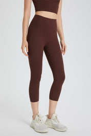 High-Rise Capri Leggings by bornfocus