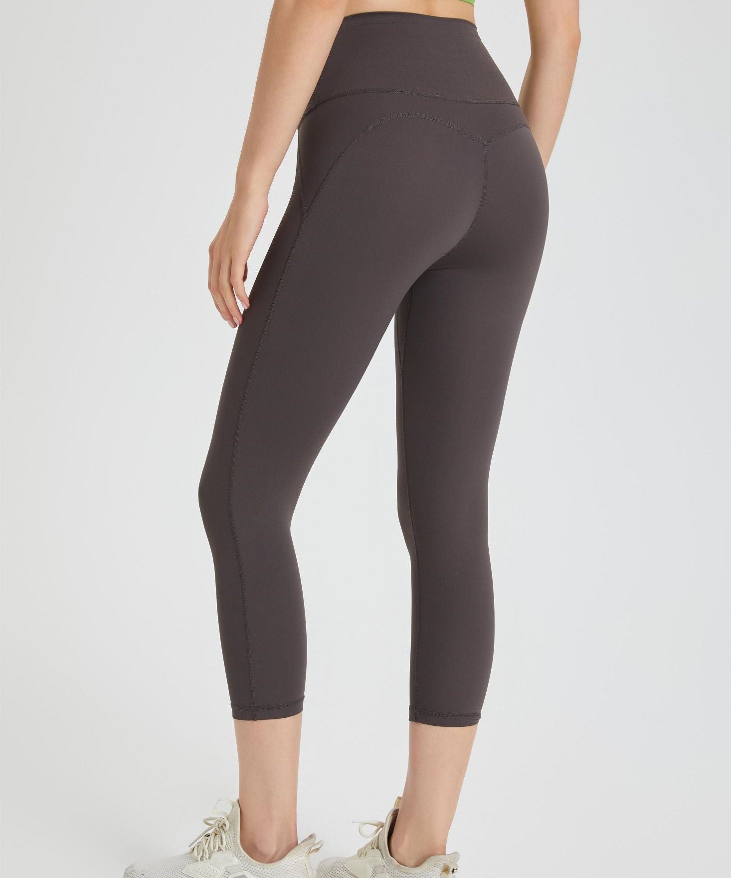 High-Rise Capri Leggings by bornfocus