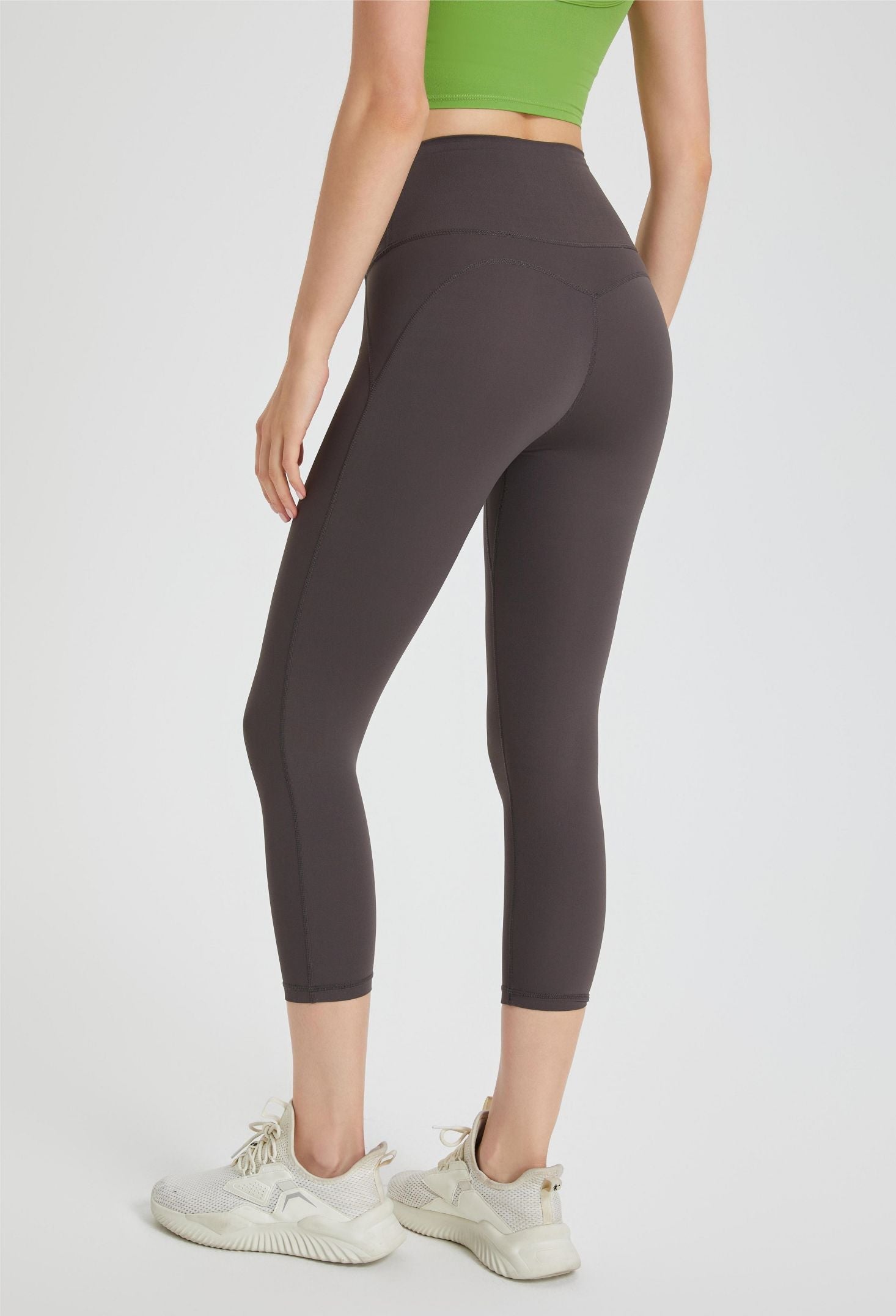 High-Rise Capri Leggings by bornfocus