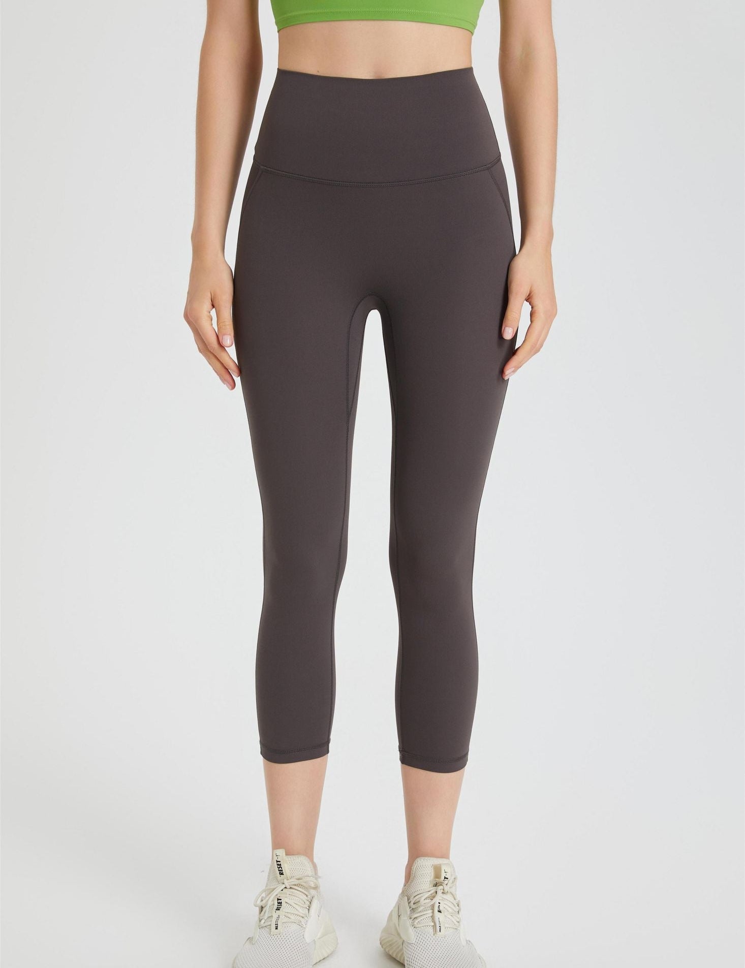 High-Rise Capri Leggings by bornfocus