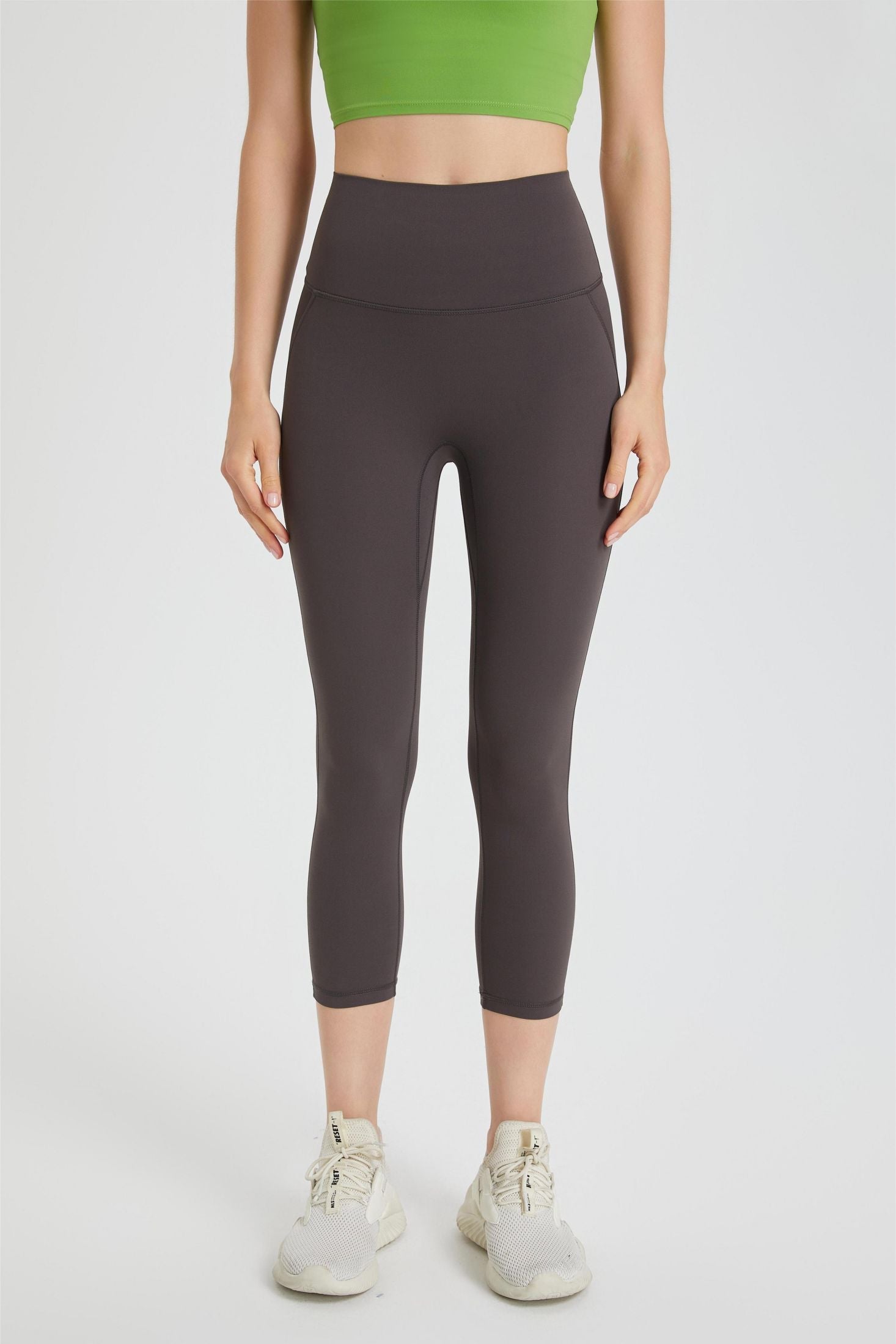 High-Rise Capri Leggings by bornfocus