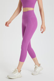 High-Rise Capri Leggings by bornfocus