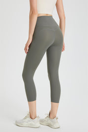 High-Rise Capri Leggings by bornfocus