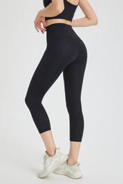 High-Rise Capri Leggings by bornfocus