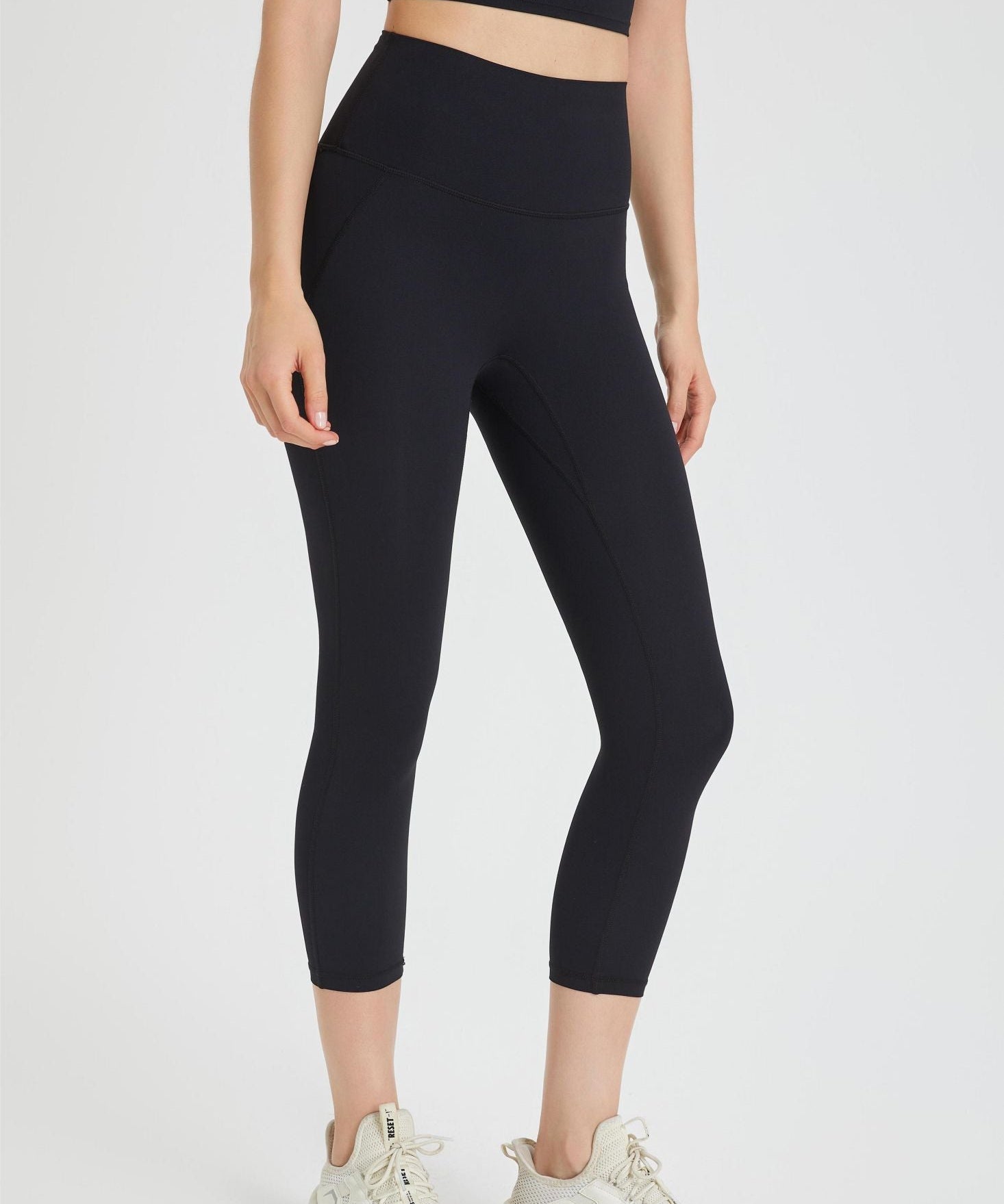 High-Rise Capri Leggings by bornfocus