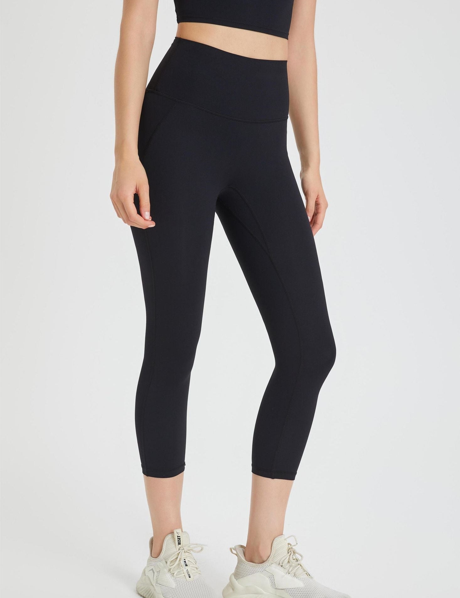 High-Rise Capri Leggings by bornfocus