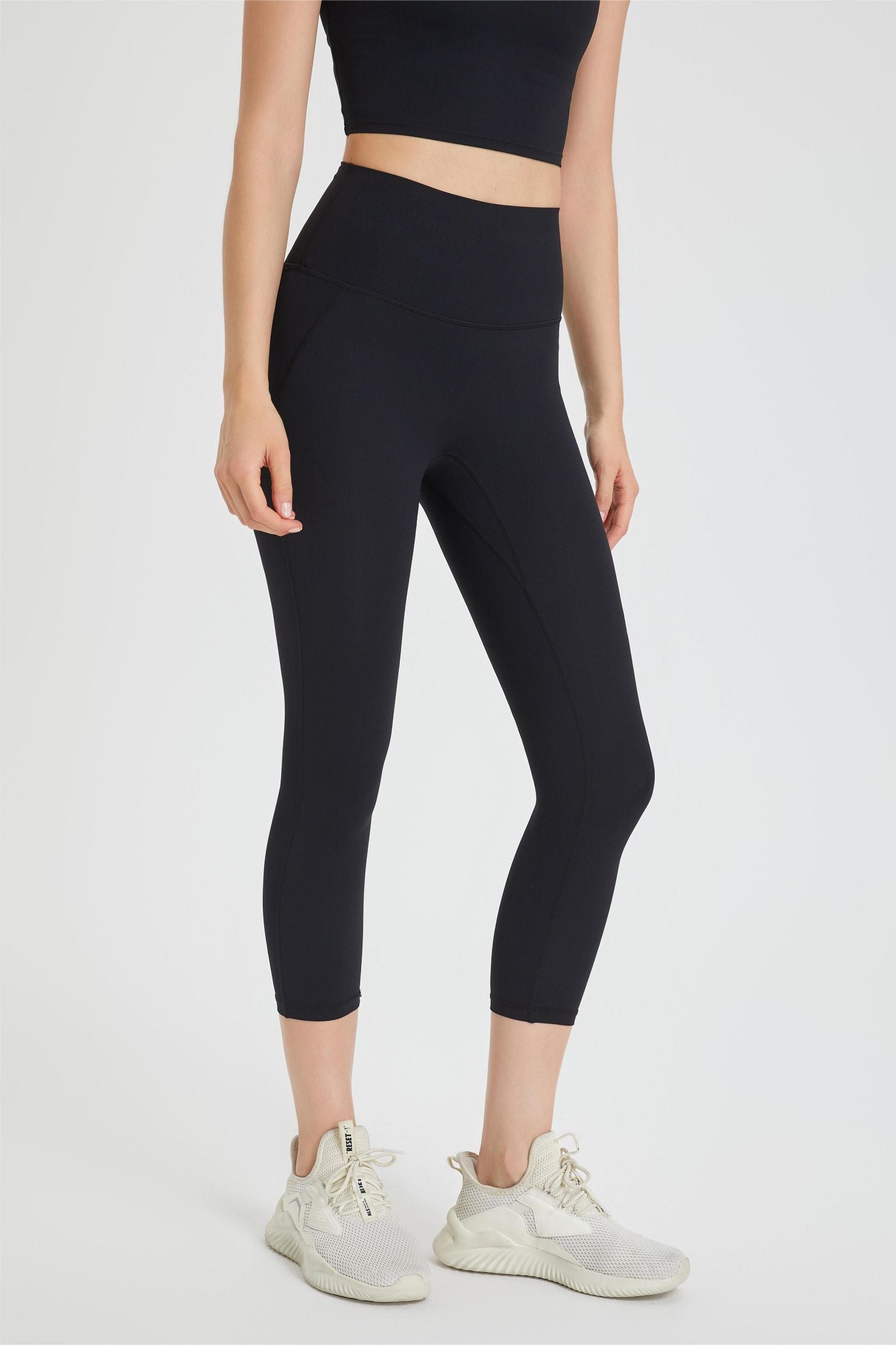 High-Rise Capri Leggings by bornfocus