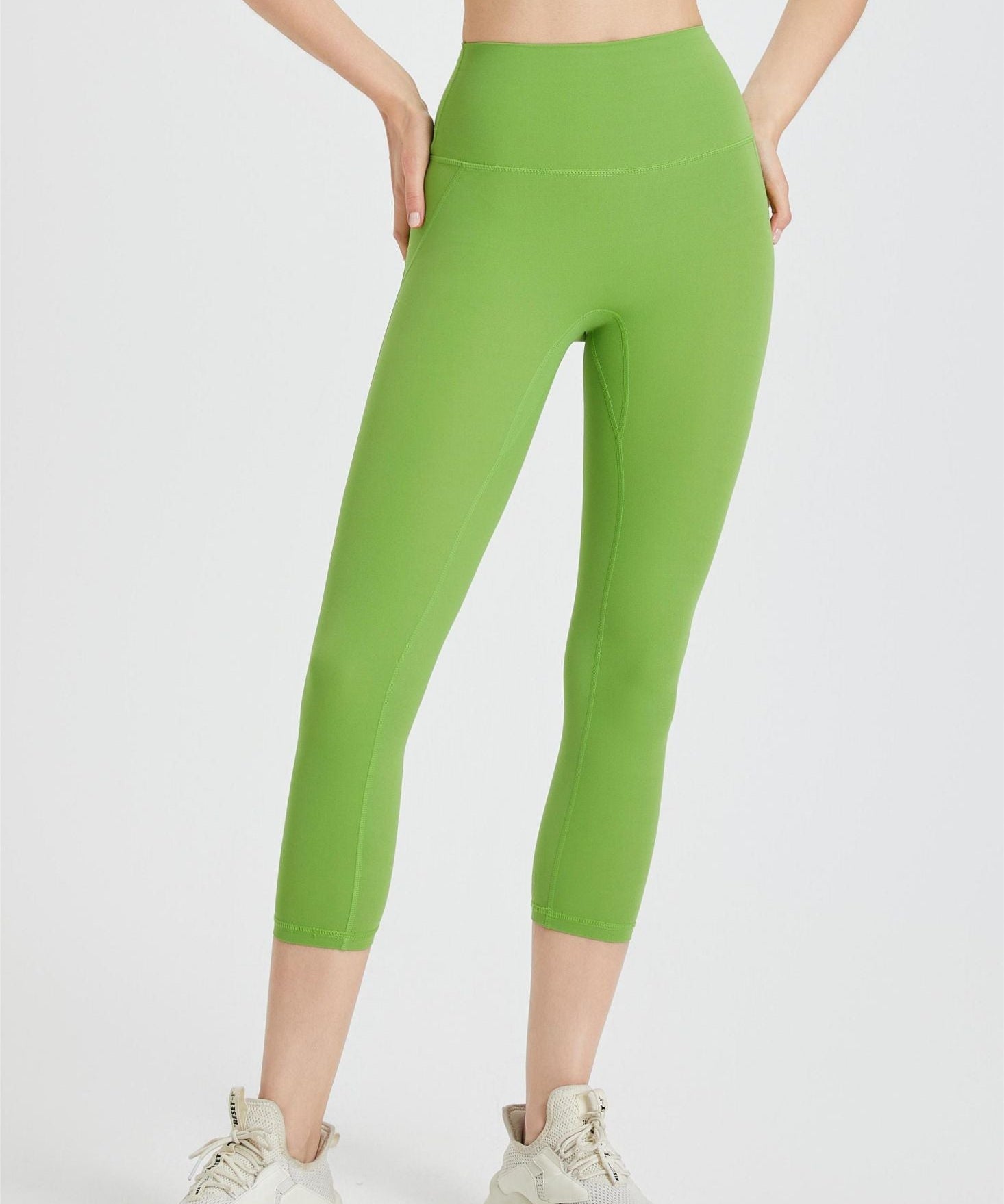 High-Rise Capri Leggings by bornfocus