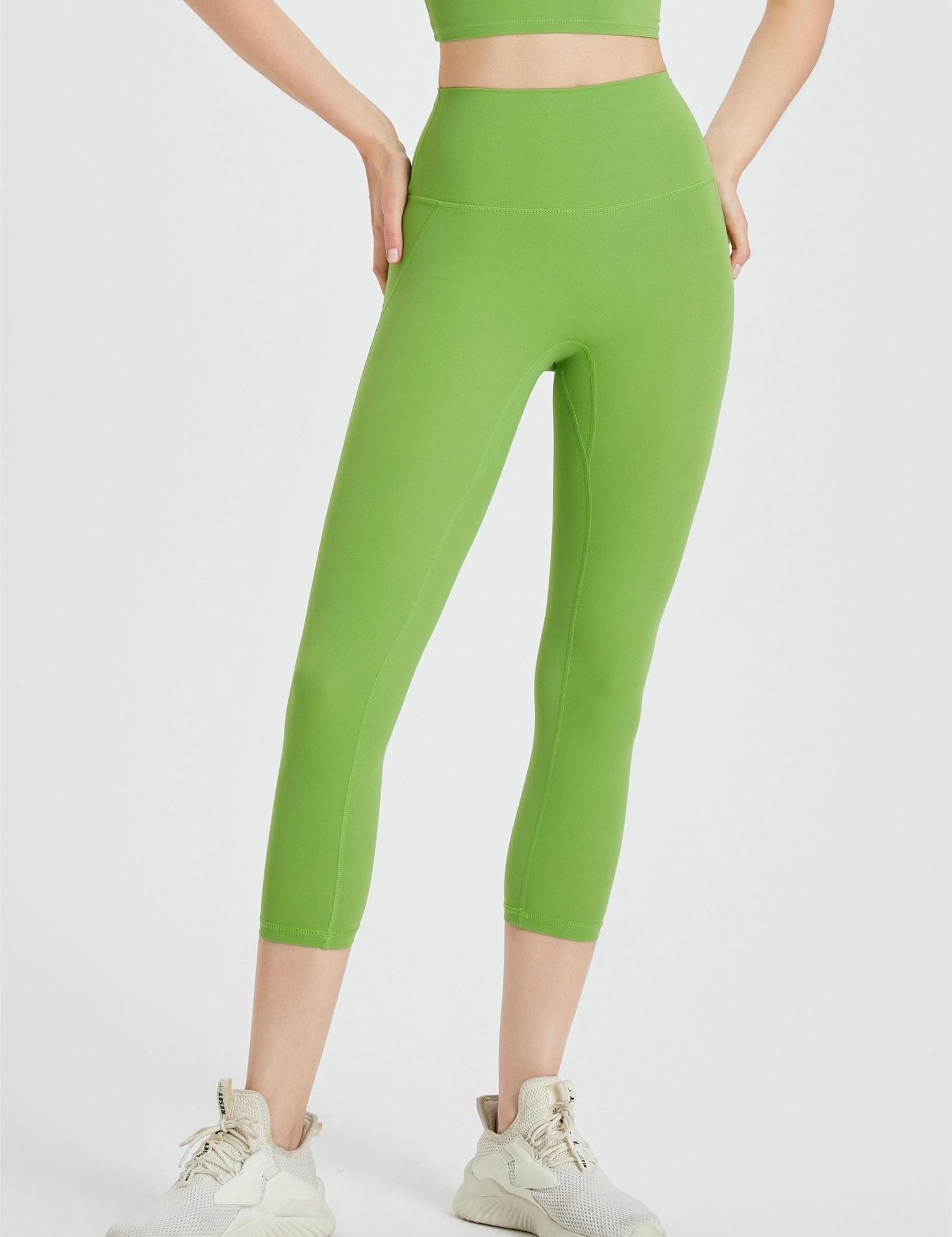 High-Rise Capri Leggings by bornfocus