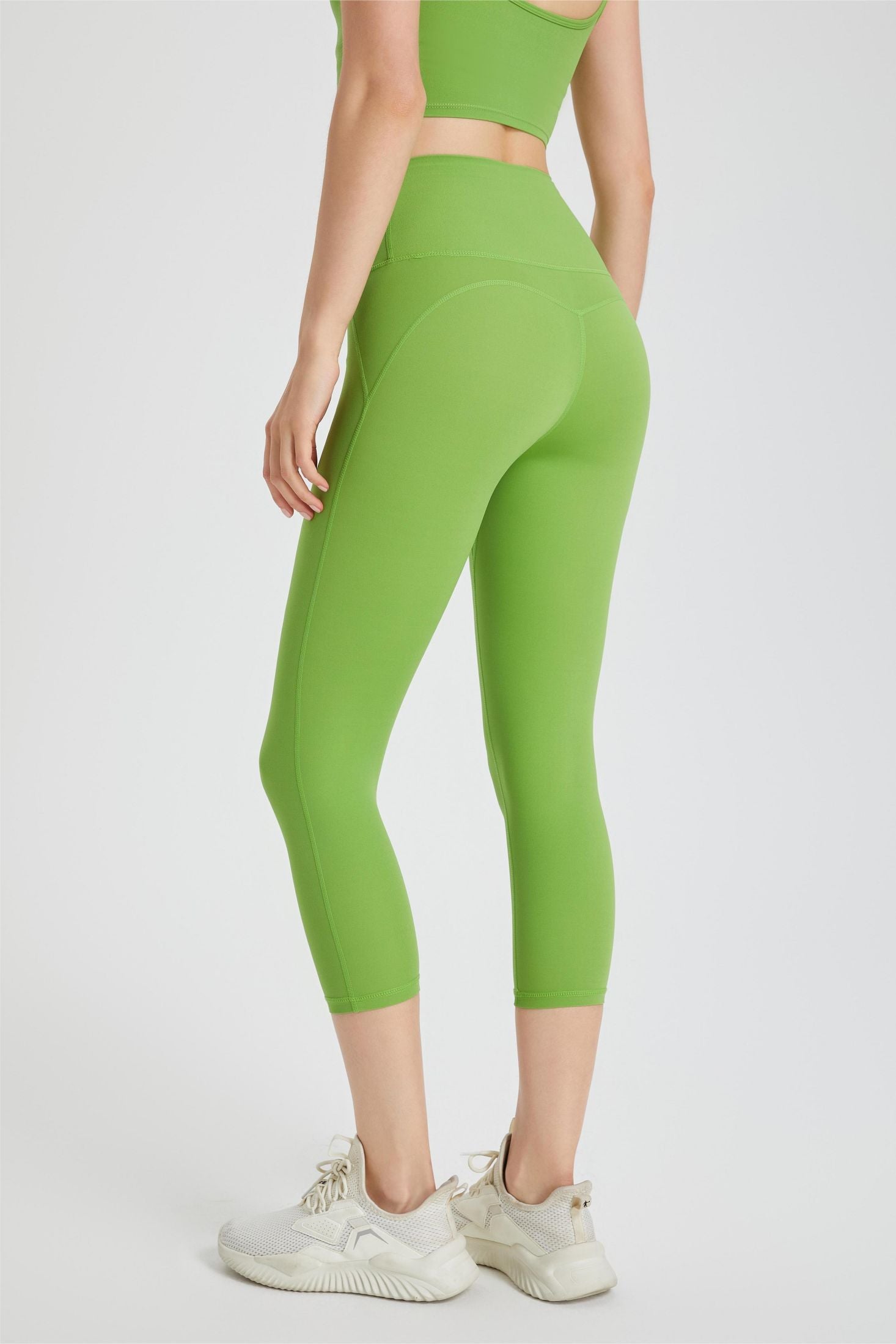 High-Rise Capri Leggings by bornfocus