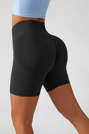 High-Rise Scrunch Bum Shorts by bornfocus