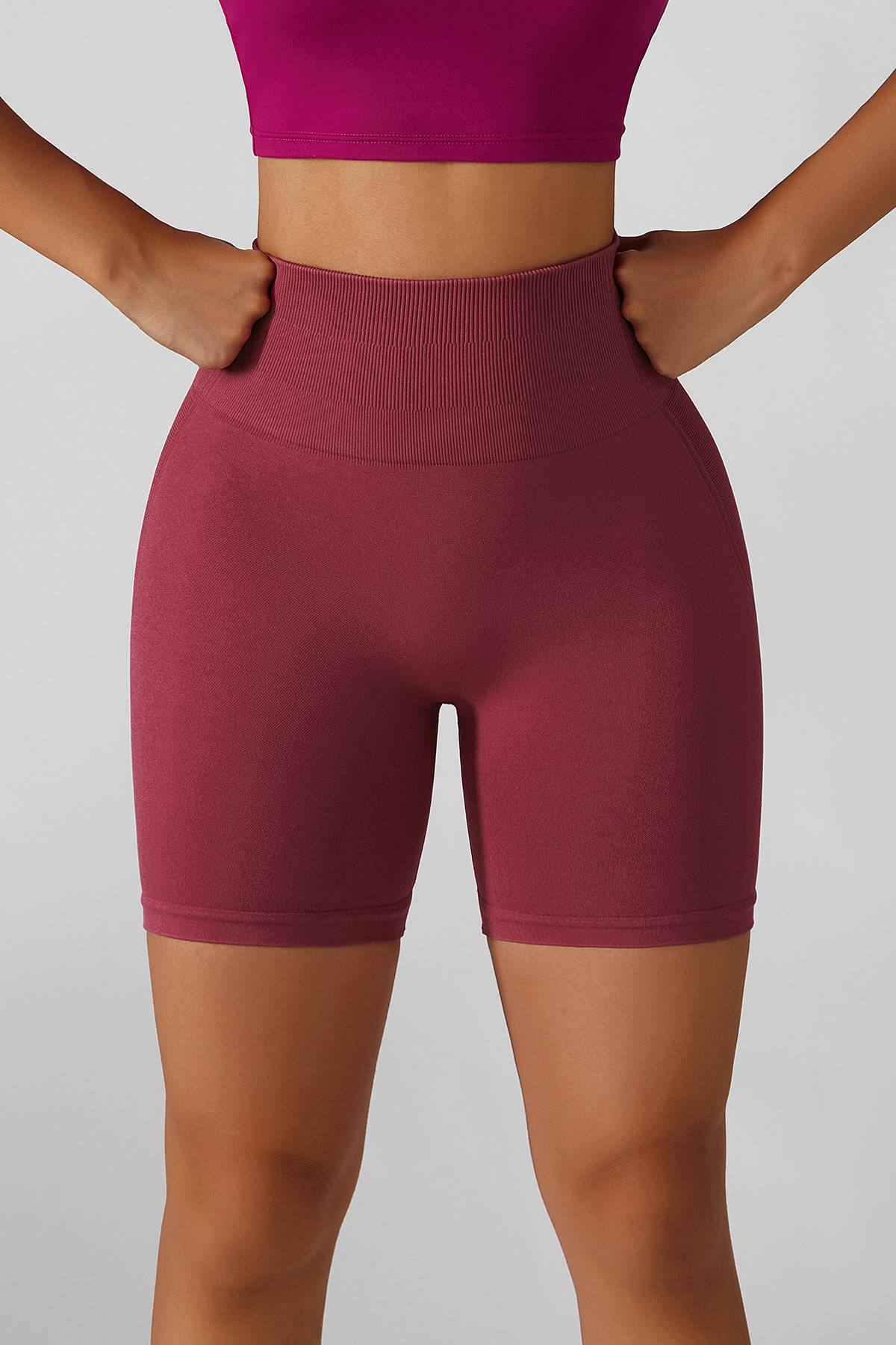 High-Rise Scrunch Bum Shorts by bornfocus