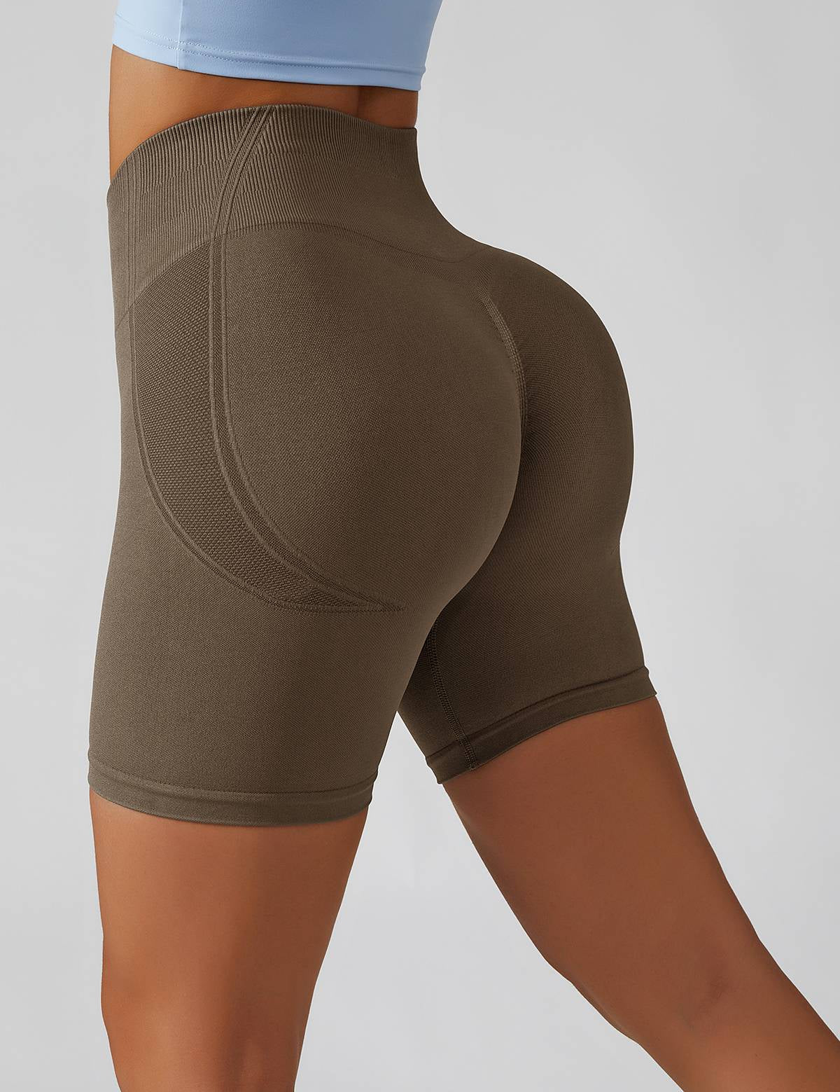 High-Rise Scrunch Bum Shorts by bornfocus